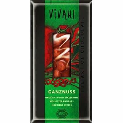 Image of (12 PACK) - Vivani - Milk whole Hazelnuts Chocolate | 100g | 12 PACK BUNDLE
