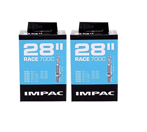 Image of Impac 2pk Cycle Tubes 28" RACE - Presta Valve - 700x20-28c / 28x ¾-⅞ / 28x0.90-1.10 / 27x1.00/622 20-28/630 22-25
