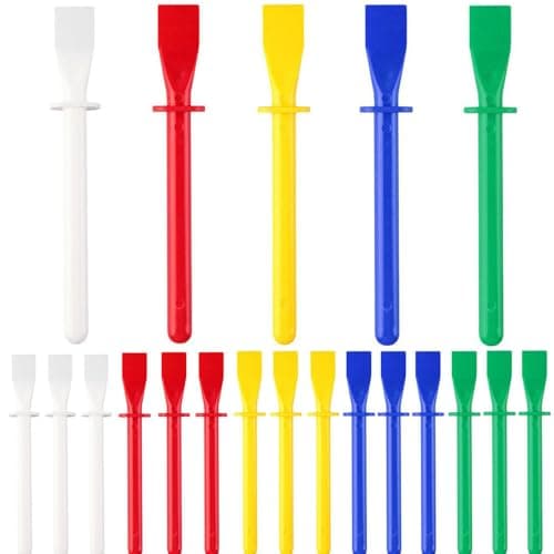 Image of 60 Pcs Glue Spreader Glue Applicator 11cm Bright Coloured Plastic PP Spreader Spatula Sticks Art And Craft for PP Spatula Kids Kid Craft