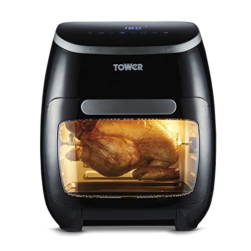 Image of Tower T17039 Xpress Pro Air Fryer, 5 in 1 Digital Mini Electric Oven, Oil Free Fryer, 60 Minute Timer, 11L, 2000W, Black