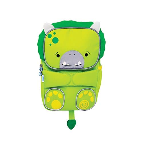 Image of Trunki Toddler Backpack | High Visibility Children’s Nursery Bag for Pre-school or Kindergarten and Kids Rucksack | ToddlePak Backpack Dudley Dinosaur (Green)