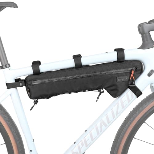 Image of Rhinowalk Bike Frame Bag Waterproof Bike Triangle Bag 2.7L Bicycle Pouch Under Tube Professional Cycling Accessories (L)-Black