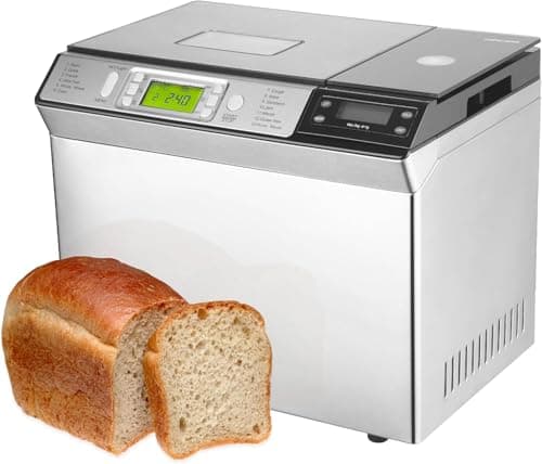 Image of Andrew James 13-in-1 Bread Maker Machine, Simple Homemade Bread, Fresh Loaves Every Time, Gluten-Free Option, Crust Control, Keep Warm Function & Auto Ingredient Dispenser, Bake 13 Types of Bread