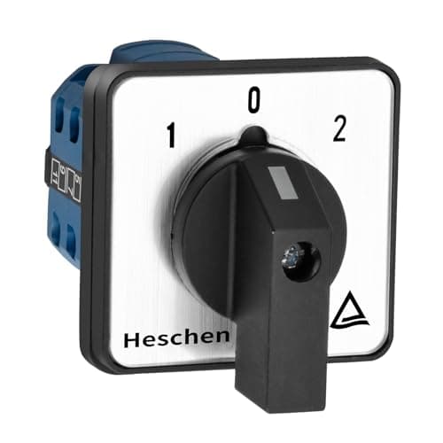 Image of Heschen Universal Rotary Cam Selector Changeover Switch SZW26-20/D303.3 660V 20A 3 Position 3 Phase 12 Terminals