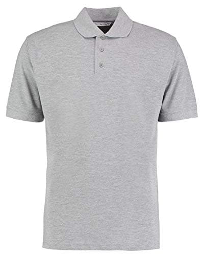Image of Kustom Kit Unisex Comfort Finish Klassic Polo Shirt Heather Grey 3XL