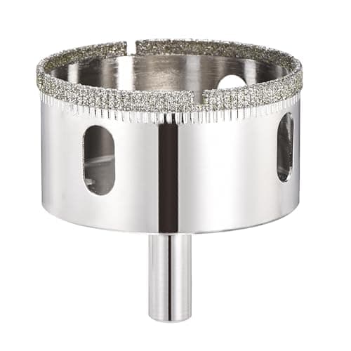 Image of PATIKIL 2-1/4" (57mm) Diamond Hole Saw, Glass Diamond Hole Cutters Hollow Core Drill Bits for Fiberglass, Tile, Porcelain, Ceramic