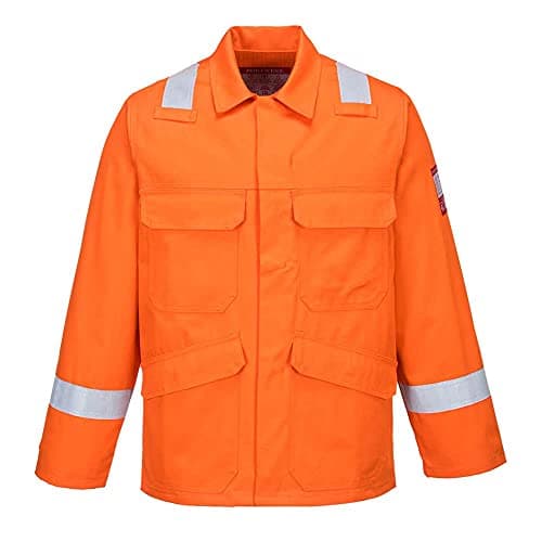 Image of Portwest Bizflame Plus Jacket, Size: XL, Colour: Orange, FR25ORRXL