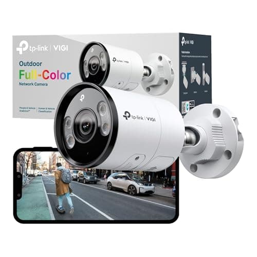 Image of VIGI InSight S385(2.8mm) 4K 8MP Outdoor Full-Color Bullet Network Camera, Supports PoE, Ultra HD Outdoor Security Camera, People & Vehicle Analytics, Human & Vehicle Classification, Two-Way Audio