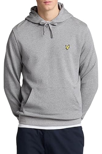 Image of Lyle & Scott Mid Layers Pullover Hoodie T28 Mid Grey Marl, S