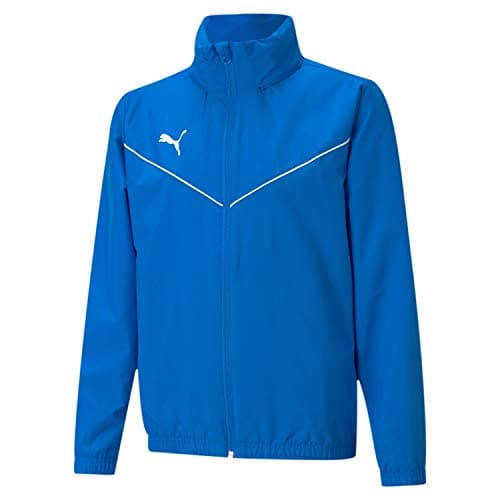 Image of PUMA Unisex Kid's teamRISE All Weather JKT Jr Windbreaker, Electric Blue Lemonade, 164