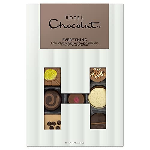 Image of Hotel Chocolat Everything H-box - 14 Milk, White And Dark Chocolates, 185g - Chocolate Gifts For Birthday, Thank You, Congratulations, Anniversary, Father's day 2026