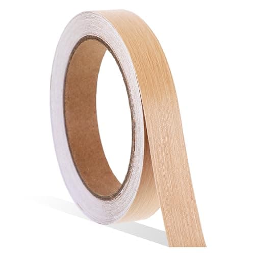 Image of 18mm x 10m Melamine Edging Tape,Self-Adhesive Wood Trim Effect Edging Strip for Furniture Worktop Cabinet Desk Shelves Panels,Edge Banding for DIY Wood Restoration & Decoration(Beech)