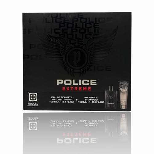 Image of Police Gift Set for Men Eau De Toilette Spray 100ml + Shower Shampoo 100ml (Set, Extreme)