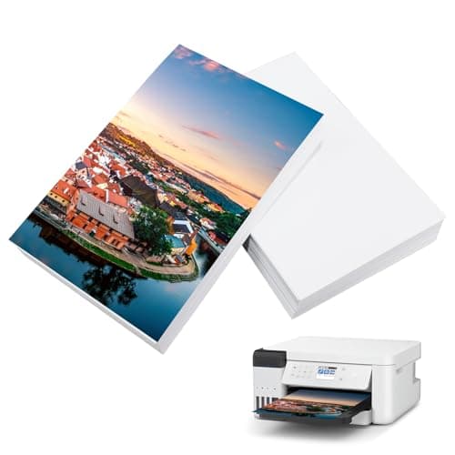 Image of 240 Sheets Photo Paper 6x4/10x15 cm Photo Paper A6, 200gsm Glossy Picture Printer Paper for Inkjet Printers (White)