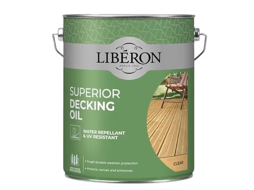 Image of Liberon Superior Decking Oil Water Repellent and UV Resistant (Clear 5 Litre)