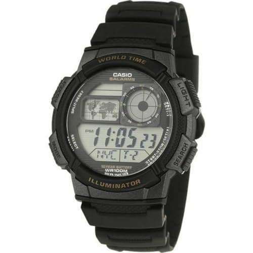 Image of Casio Men's Digital Quartz Watch with Plastic Strap AE-1000W-1AVEF