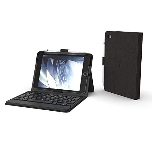 Image of ZAGG Folio Bluetooth Tablet Keyboard - Non-Backlit - for Apple iPad Mini 4/5 (7.9") - Charcoal - 103003159