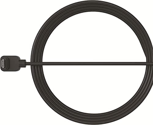 Image of Arlo Certified Accessory, Outdoor Magnetic Charging Cable, 25 ft, Designed for Arlo Essential 1 Wireless Wi-Fi Security Cameras, Black