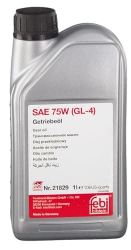 Image of febi bilstein 21829 Gear Oil SAE 75W (GL-4), pack of one (Package may vary)