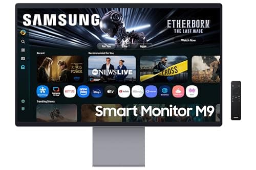 Image of Samsung LS32FM902SUXXU 32" OLED Gaming 4K Ultra HD 165Hz 0.03ms Smart Monitor with Speakers - 3840x2160, USB-C, HDMI, WiFi, Bluetooth, Smart Hub for TV streaming, Catch Up Apps and Gaming Hub