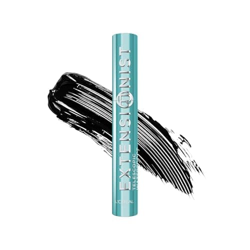Image of L'Oréal Paris Mascara, Telescopic Extensionist Lengthening & Curling Mascara, Waterproof, Up To +5mm Closer To Your Brows, Up To 24 hour Wear, Shade Black