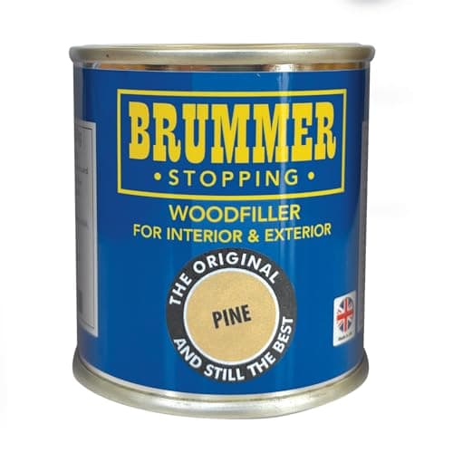 Image of Brummer Wood Filler Pine 250g – 2 Sizes & Assorted Shades | Ideal for DIY Wood Repairs & Restorations