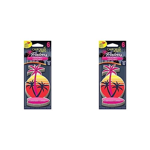 Image of Car Air Fresheners, California Scents Palms, New Car Smell, Set of 6, Various (Pack of 2)