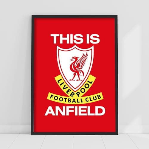 Image of Themed Liverpool FC Print - This is Anfield Poster LFC Football Art (21cm x 29.7cm - A4)