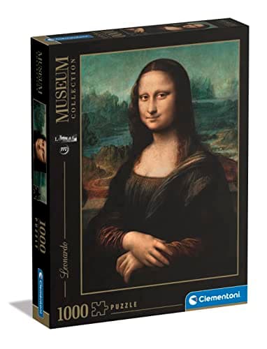 Image of Clementoni - 31413 - Museum Collection puzzle for adults and children - Leonardo: Mona Lisa - 1000 Pieces