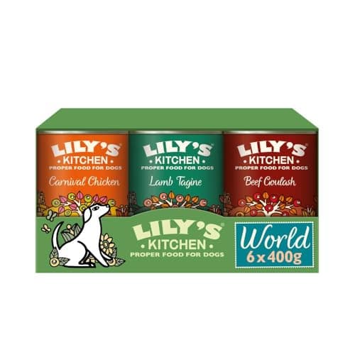 Image of Lily's Kitchen Dog Wet Tins World Dishes Multipack 6 x 400 g