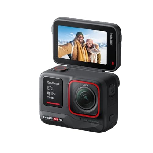 Image of Insta360 Ace Pro - Waterproof Action Camera Co-engineered with Leica, Flagship 1/1.3" Sensor and AI Noise Reduction for Unbeatable Image Quality, 4K120fps, 2.4" Flip Screen & Advanced AI Features