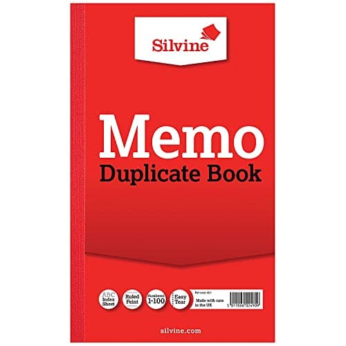 Image of Silvine 601 - Dup Book Rule 81/4x5in PK6