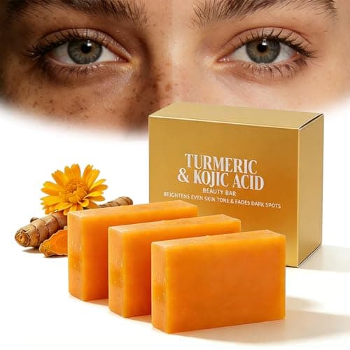 Image of Korabalm — korabalm turmeric & kojic acid soap, Acne Scars, Hyperpigmentation & Even Tone Natural Cleansing Bar for Face and Body, Gentle Hydrating Lather for Daily Skincare Routine (3PCS)