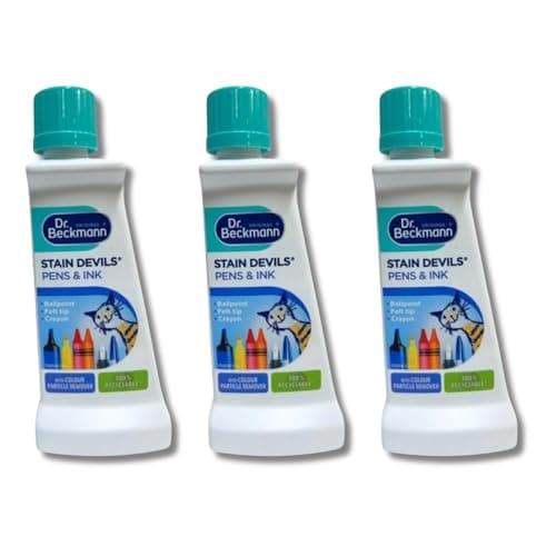 Image of 3 x 50ml Stain Devils Pen & Ink Stain Remover | Fast-Acting Laundry Essential for Stubborn Stains | Fast-Acting Formula | Versatile Solution | Environmentally Friendly | Safety & Fabric Care