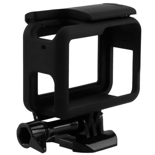 Image of Frame Mount Case Compatible with GoPro Hero 7/6/5/(2018) Accessories Black Action Camera Case Plastic Frame Mount Screen Protector Top Open Protective Housing Case with Quick Release Bracket