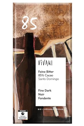 Image of Vivani Organic Dark Chocolate with 85% Coco 100 g
