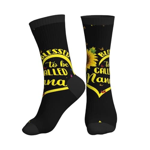 Image of ALLiYa Blessed To Be Called Sunflower Compression Socks For Women Men Circulation Is For Athletic Running Cycling Daily Wear
