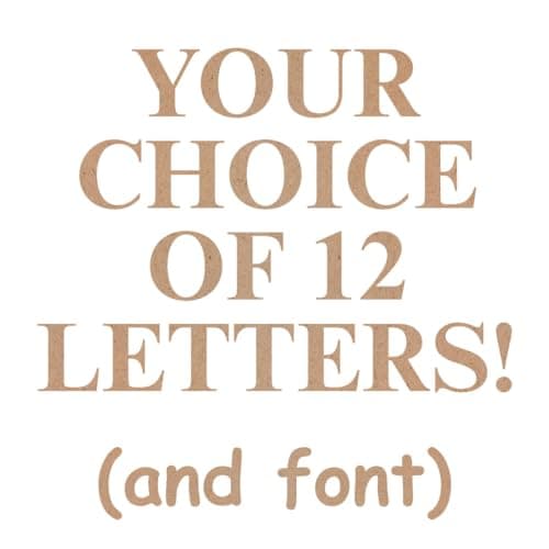 Image of Galtopia 12x Personalised Wooden MDF Letters – 6cm Tall – Custom Name & Phrase Bundle – Premium Laser Cut Alphabet for Nursery Wall Decor, Toy Boxes & Crafts – Smooth Finish, Ready to Paint