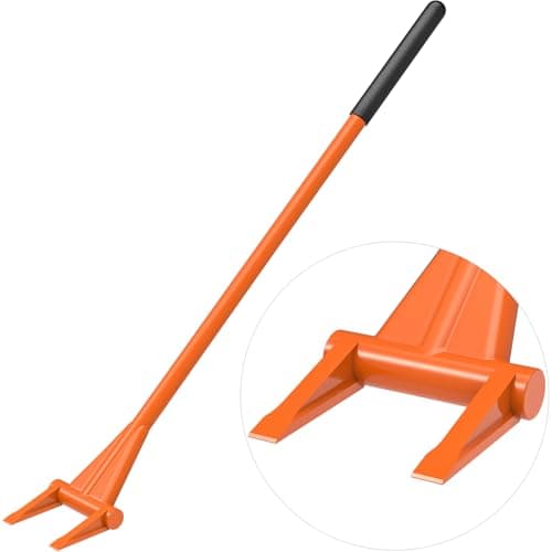 Image of Dolibest Heavy Duty Crowbar, 122cm Long Handled Pry Bar Straight Large Wrecking Bar Roughneck Utility Bar Skirting Removal Tool Pallet Buster Breaker Demolition Tool with Soft Ergonomic Handle Sleeve