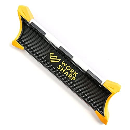 Image of WORK SHARP Pocket Knife Sharpener – WSGPS-W Work Sharp Lightweight Pocket Knife Sharpeners – World's Top Travel Sharpening Tool for Knives UK, Ceramic Rod, Diamond Plate, 20° and 25° Angle Guides