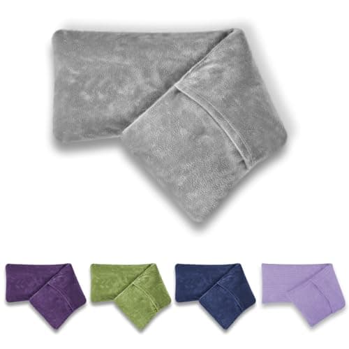 Image of Microwave Heat Pad with Washable Cover| Heat Packs for Relaxation | Wheat Bags Microwavable for Pain Relief in Muscles, Joints & Cramps 44×13.5cm | Soft Weighted Neck Warmer for Hot/Cold Compress
