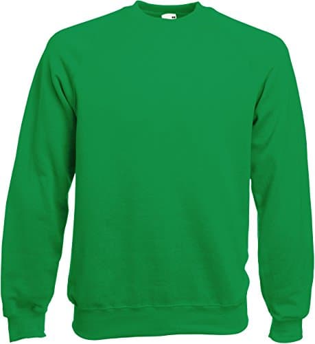 Image of Fruit of the Loom - Sweatshirt Raglan Sweat L,Kelly Green