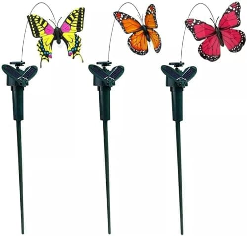 Image of Solar Butterfly Garden Lights Outdoor – 3 Pack LED Garden Stake Lights Waterproof, Decorative Solar Lights for Garden, Patio, Lawn & Yard Decor