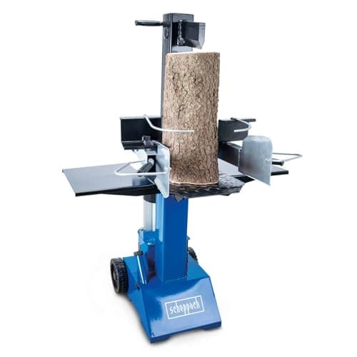 Image of Scheppach HL810 Vertical Log Splitter | 8 Tonne Hydraulic Force | 3000 W Motor | Safe, Adjustable & Portable Firewood Cutter