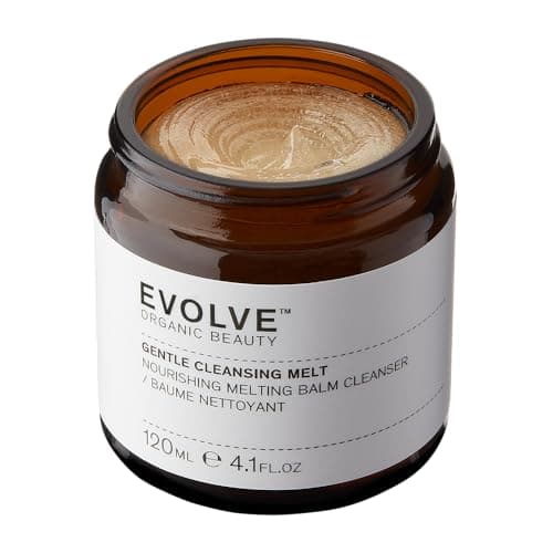 Image of Evolve Organic Beauty Natural Gentle Cleansing Melt Balm with Natural Sugar Extracts & Organic Baobab Oil - Organic Cleansing Balm/Makeup Remover For Normal to Dry Skin