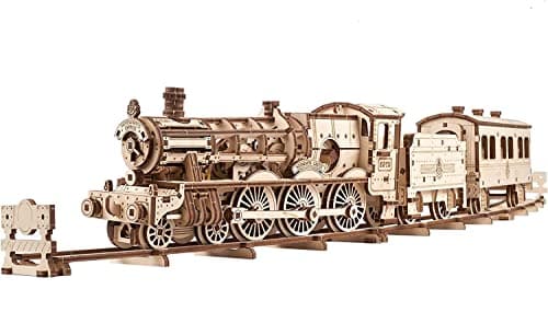 Image of UGEARS Harry Potter Hogwarts Express - Wooden Train Set 3D Wooden Puzzles for Adults - Model Kits for Adults to Build - Harry Potter 3D Puzzle Craft Kit Model Building Gift for Christmas