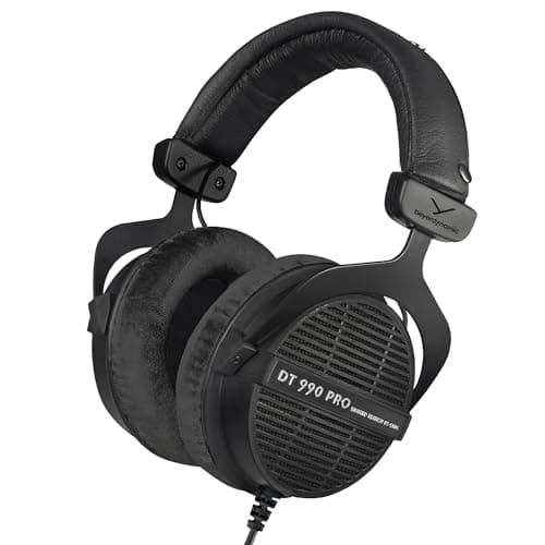 Image of Beyerdynamic DT 990 PRO Limited Black Edition Open-Back Studio Headphones 80 Ohm