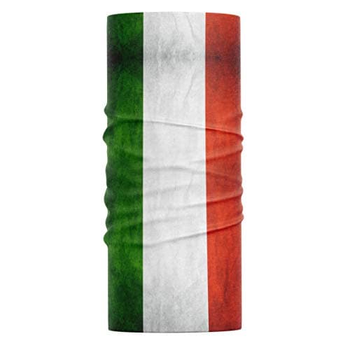 Image of Purple Print House Headwear Italy Flag Snood - Multifunctional Grunge Flag Italian Bandana Headband Neck Gaiter Men Women Kids - Face Covering Balaclava