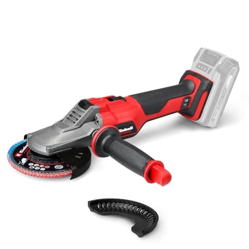 Image of Einhell Professional Cordless Flat-Head Angle Grinder 18V Power X-Change, 125mm, Brushless, Soft Start, Speed Control, Quick Release, 33mm Cutting Depth, Without Battery TP-AG 18/125 F Li