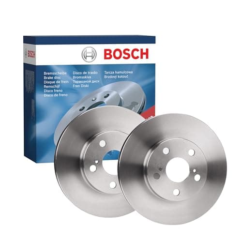 Image of Bosch BD1505 Brake Disc Set - 255 mm Vented Discs - Front Axle - ECE-R90 Certified - Good Cooling, Reliable Braking, Corrosion Protection - 1 Set of 2 Discs